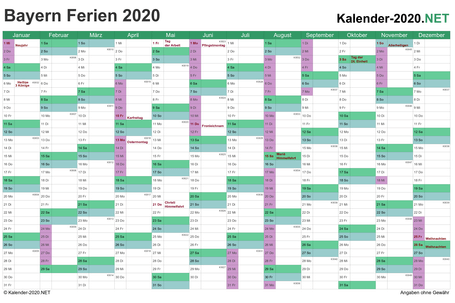 Kalender 2020 Zum Ausdrucken Kostenlos