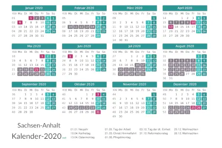 Winterferien sachsen anhalt 2020 | Kalender 2020 + Ferien ...